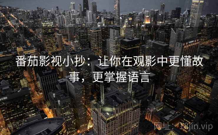 番茄影视小抄：让你在观影中更懂故事，更掌握语言